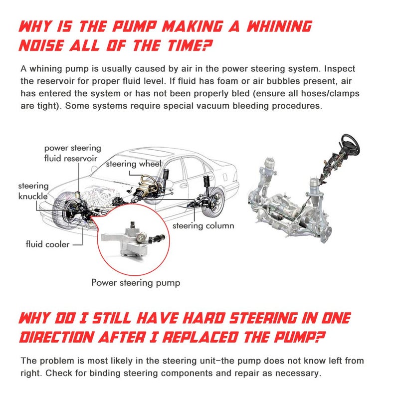 Apeixoto Power Steering Pump Replacement 21-5442 for 05-10 Odyssey 05-08 Pilot 07-13 Acura MDX with OE Replace # 56110-RGL-A03 56110-PVJ-A01 56110-RYE-A02 - Image 5